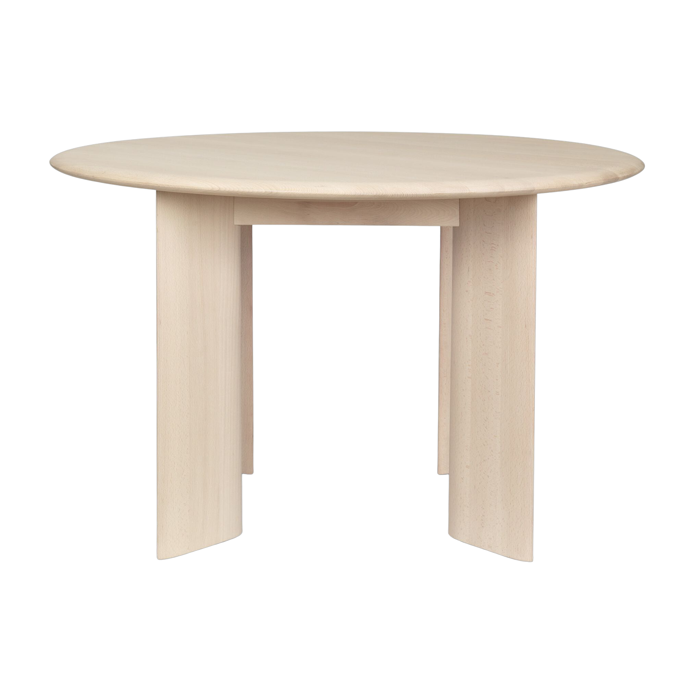 Table ronde in bleached oiled beech 117 cm Bevel - Ferm Living