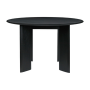 Tisch ronde aus schwarz geölter Buche 117 cm Bevel -. Ferm Living