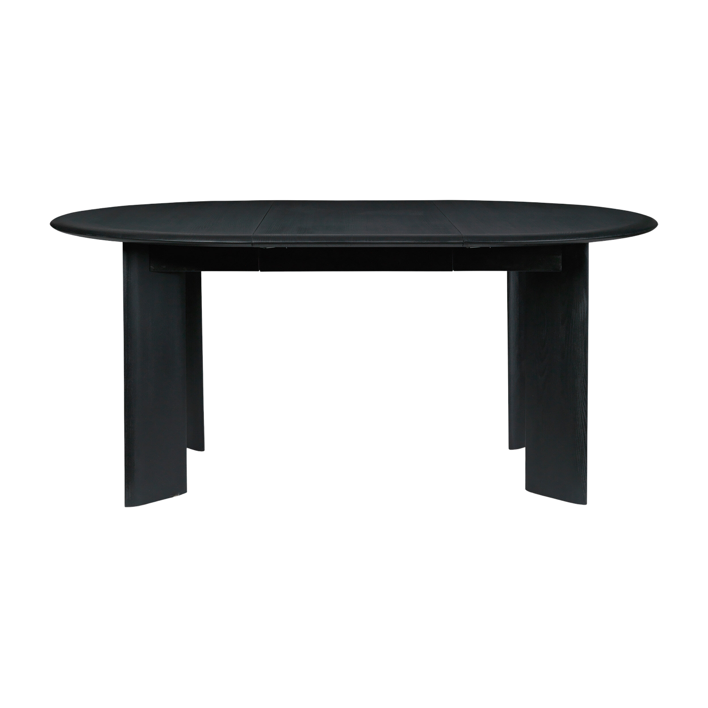 Tisch ronde ausziehbar aus schwarz geölter Buche 117 cm Bevel -. Ferm Living