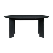 Table ronde extendable black oiled beech 117 cm Bevel - Ferm Living