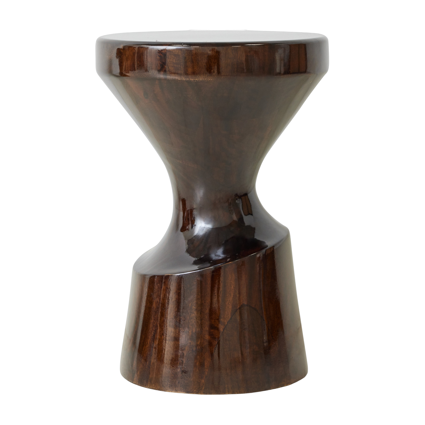 Tabouret en bois de manguier bordeaux - HKliving