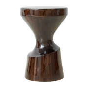 Tabouret en bois de manguier bordeaux - HKliving