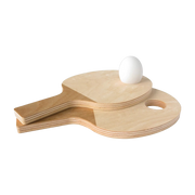 Coquetier en bois raquette de Ping Pong - Pied de poule
