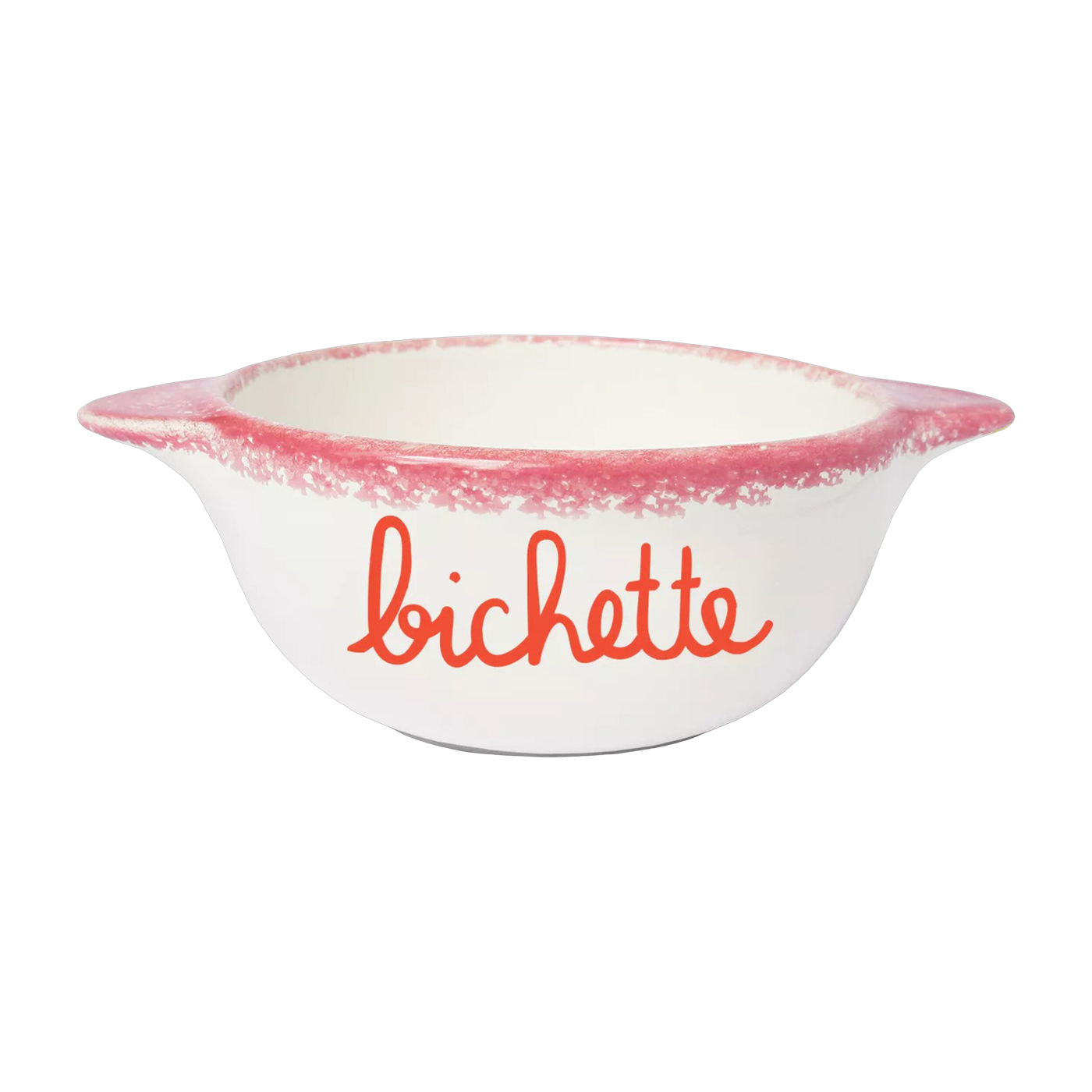 Bol breton en faïence blanche Bichette - Pied de poule