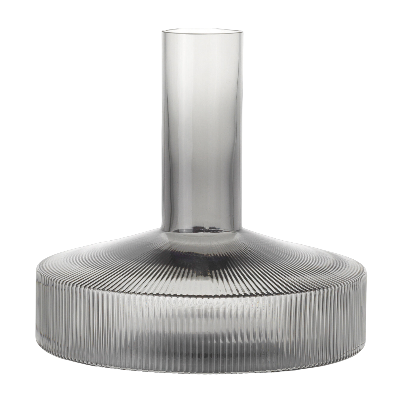 Carafe à vin gris fumé Ripple - Ferm Living