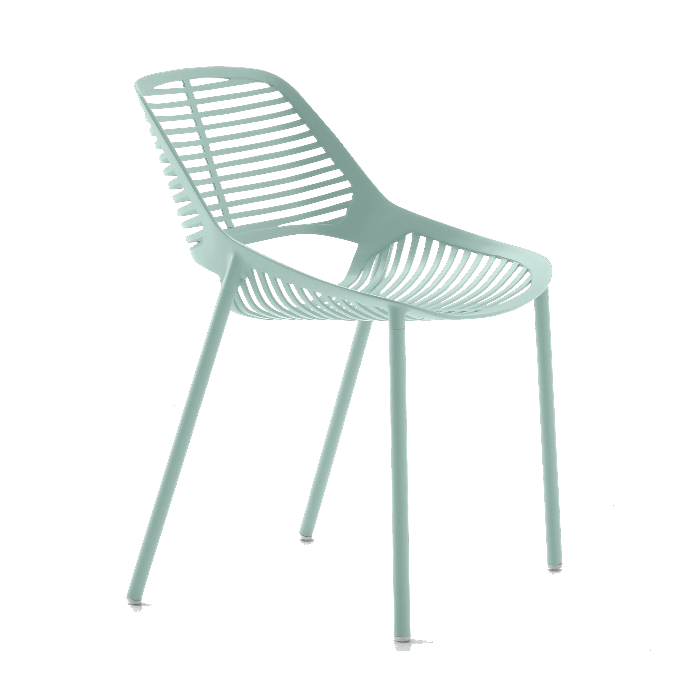 Chaise en aluminium bleu clair 51 x 51 cm Niwa - Fast Spa