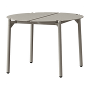 Table d'appoint de jardin en acier taupe 50 x 35 cm Novo - AYTM