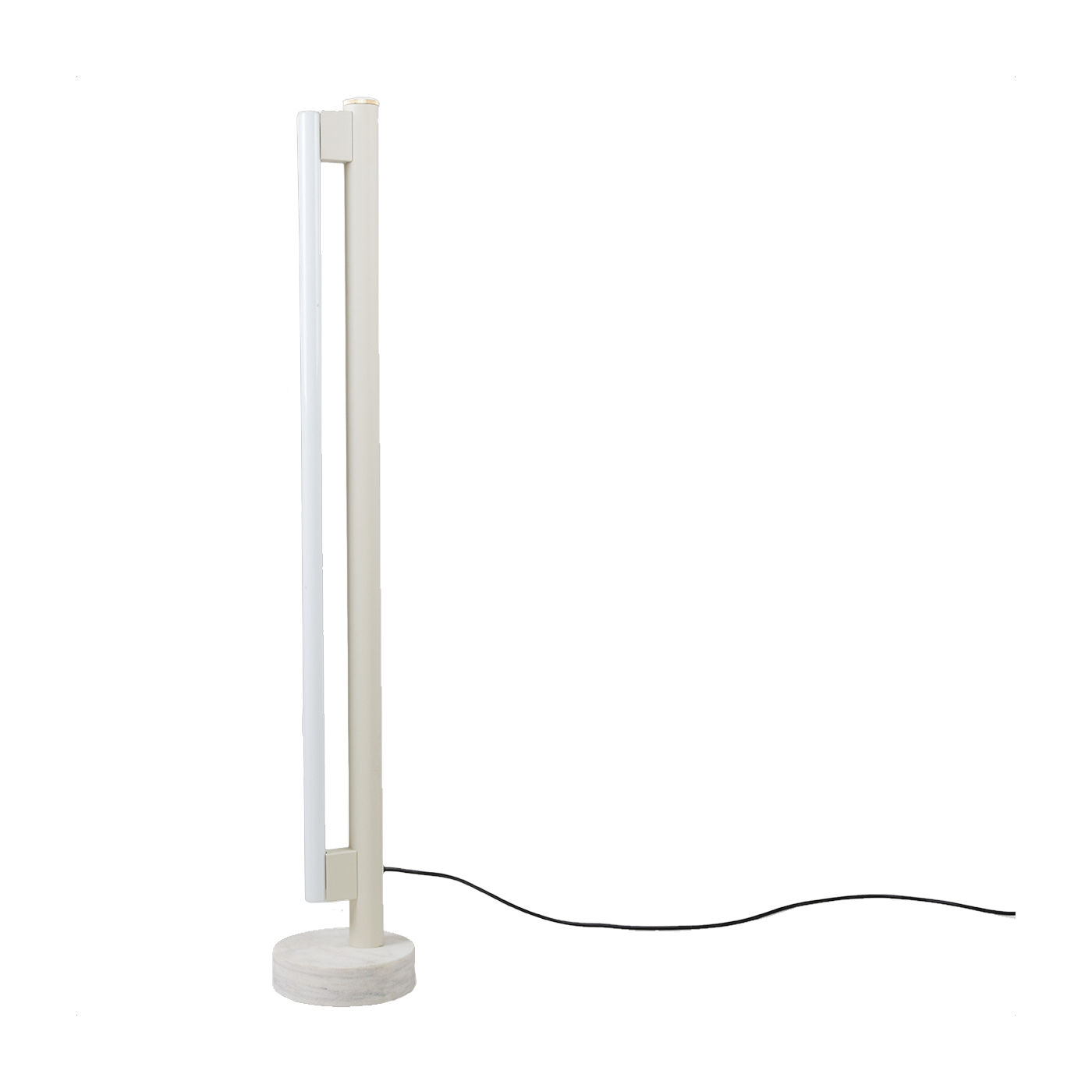 Lámpara de pie en mármol y acero crema 113 cm Eiffel - Frama