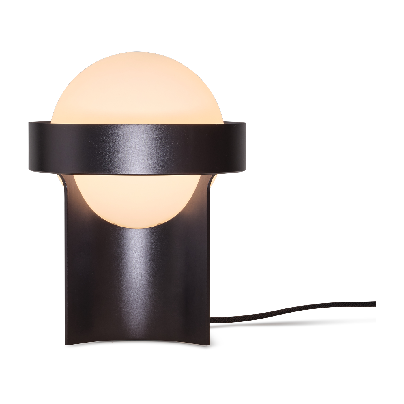 Lampe de table en aluminium gris fumé Loop - Tala