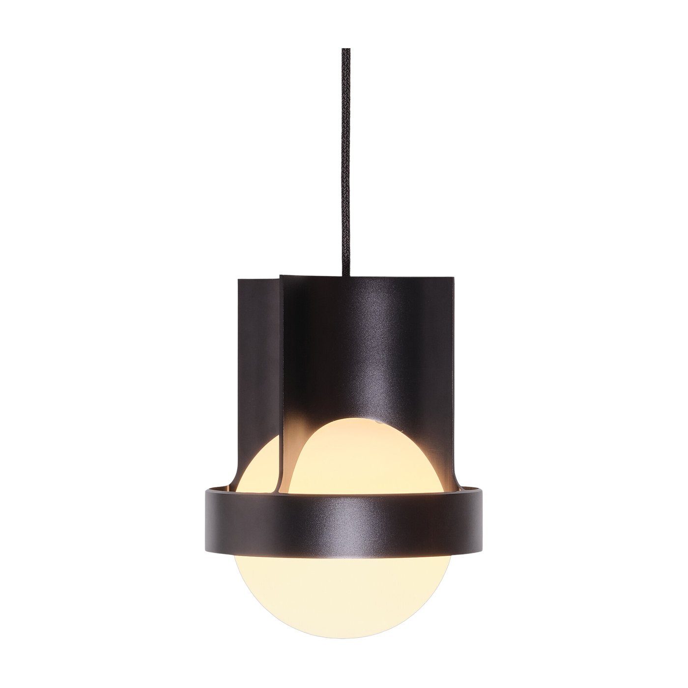 Suspension en aluminium gris fumé Loop - Tala