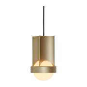 Small Pendant Light Aluminium Gold Loop - Tala