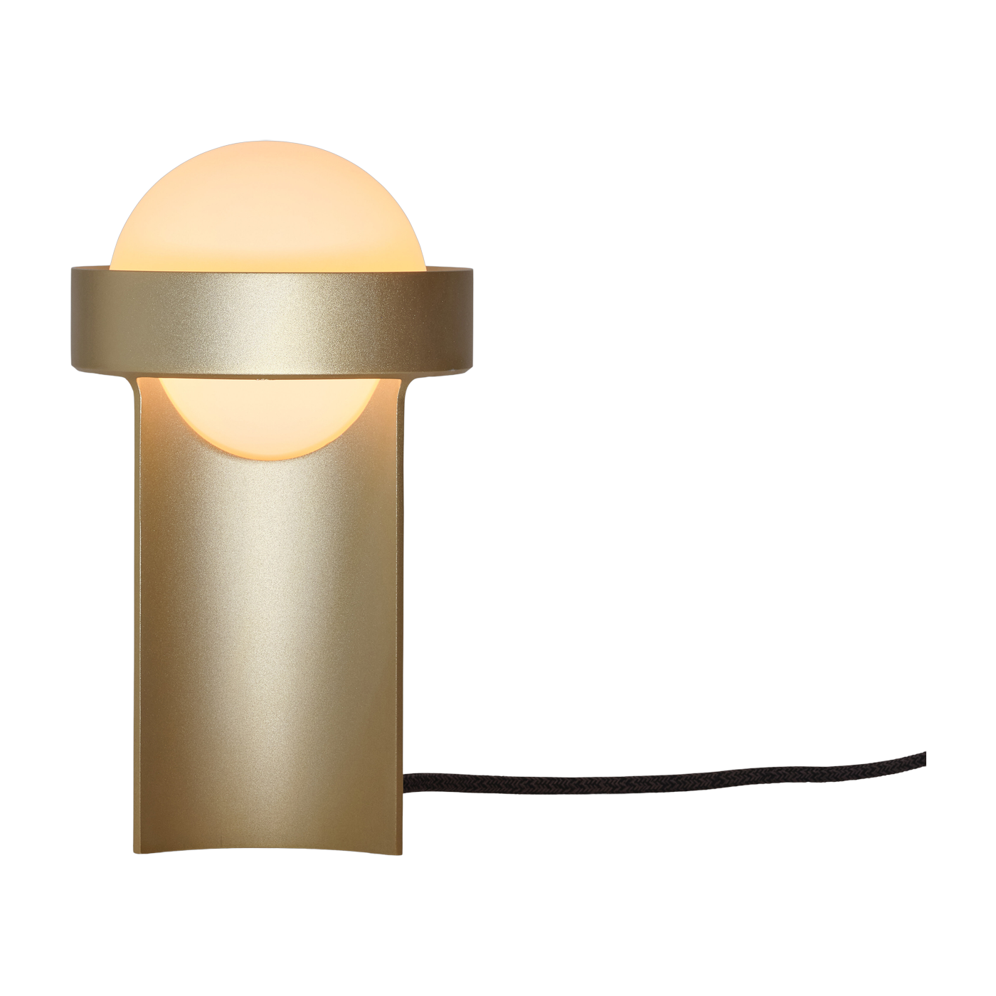 Pequeña lámpara de mesa de aluminio dorado Loop - Tala