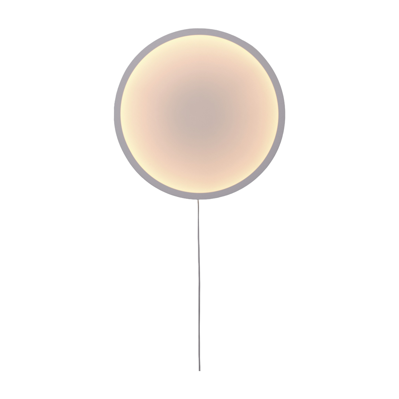 Lampada da parete dimmerabile Calm bianca e grigia 50 cm - Muuto