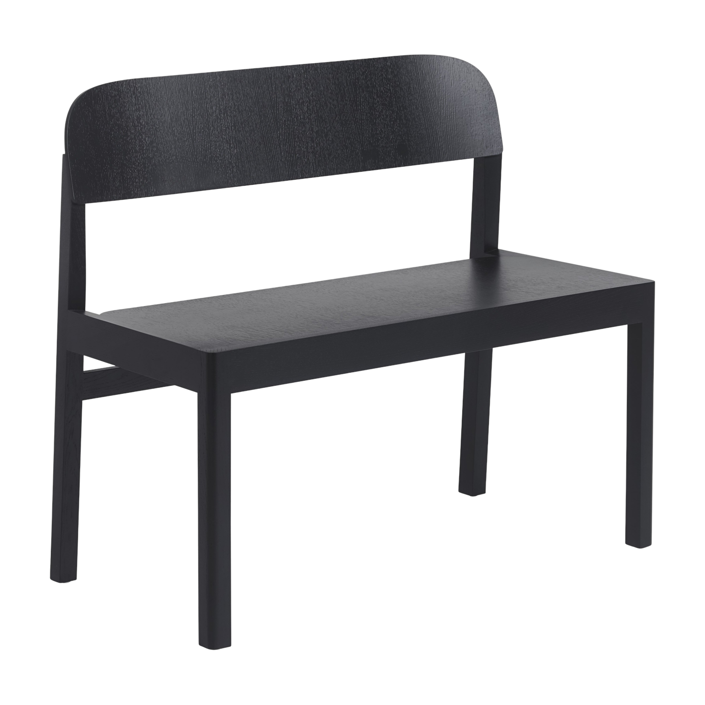 Banc en bois de chêne noir 90 cm Workshop - Muuto