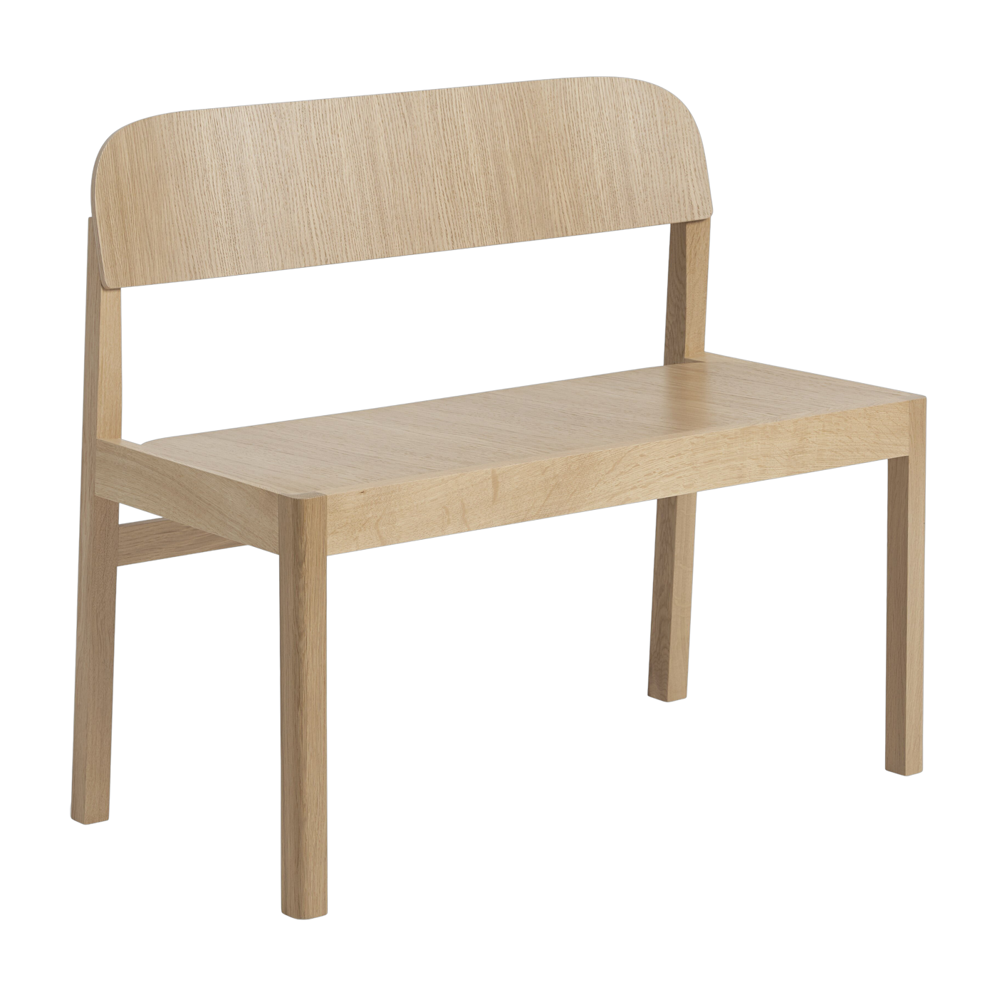 Banc en bois de chêne naturel 90 cm Workshop - Muuto