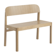Banco de roble natural de 90 cm Workshop - Muuto