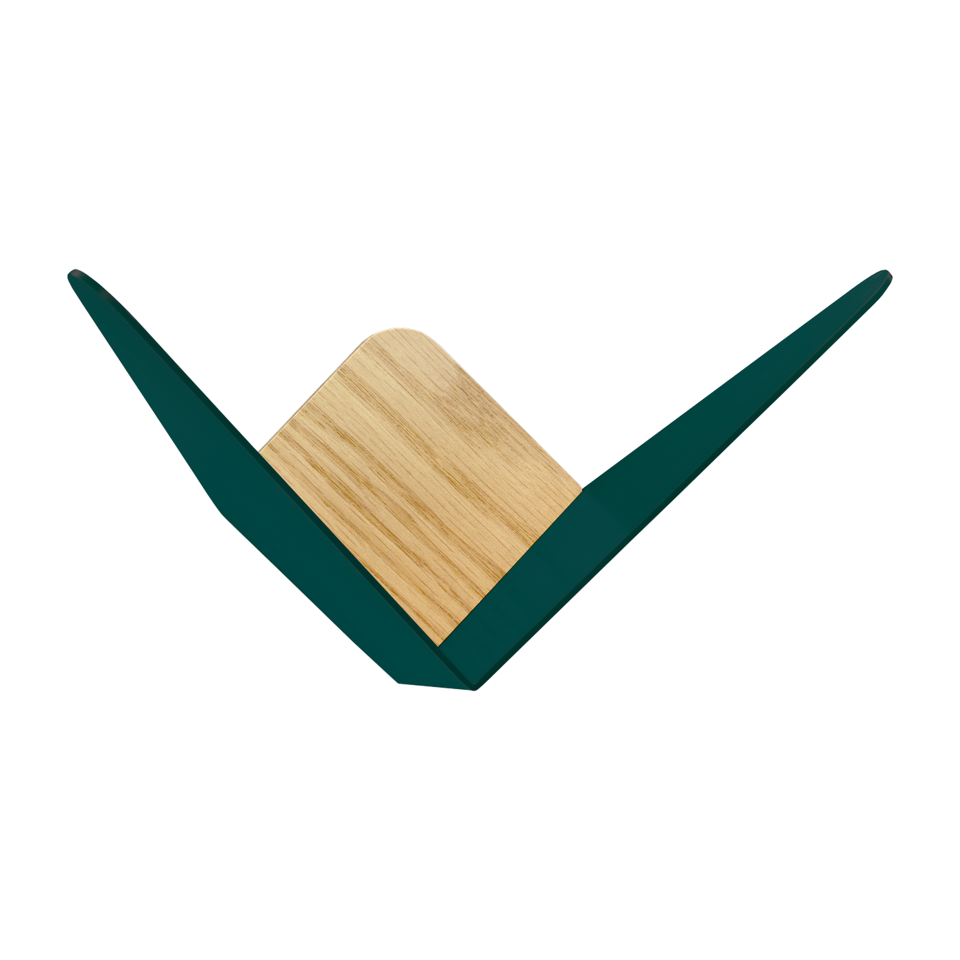 Appendiabiti doppio in rovere verde bosco medio butterflies - Umage