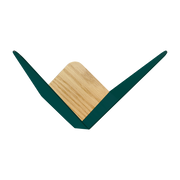 Double coat hook in forest green oak medium butterflies - Umage