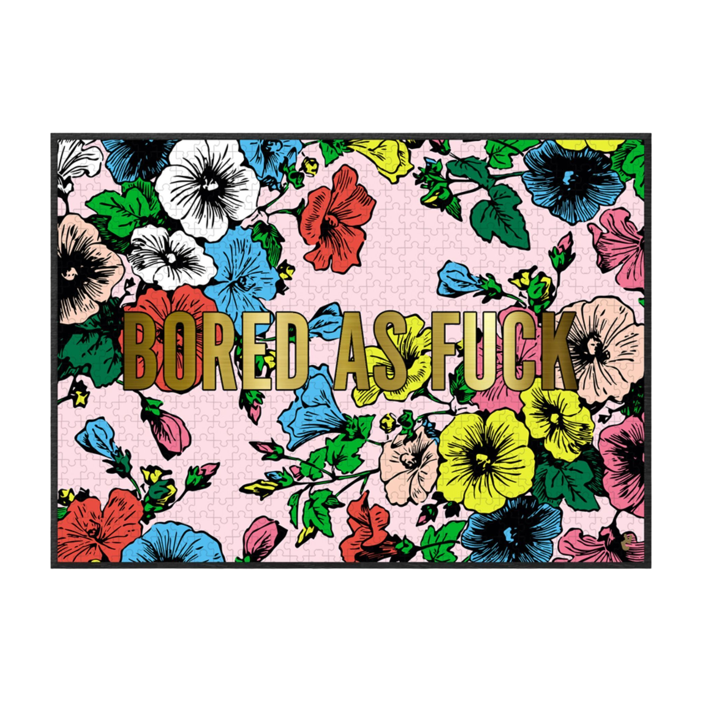 Puzzle mit 1000 Teilen "Bored as fuck" -. Piece & Love