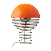 Lampada in acciaio cromato e plastica arancione 30 cm Wire - Verpan