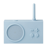 Radio FM y altavoz Bluetooth azul claro Tykho 3 - Lexon