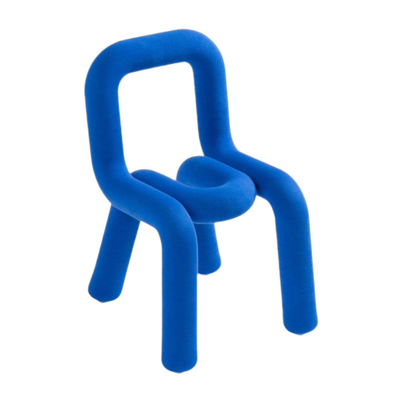 Chaise pour enfant en coton bleu Mini Bold - Moustache