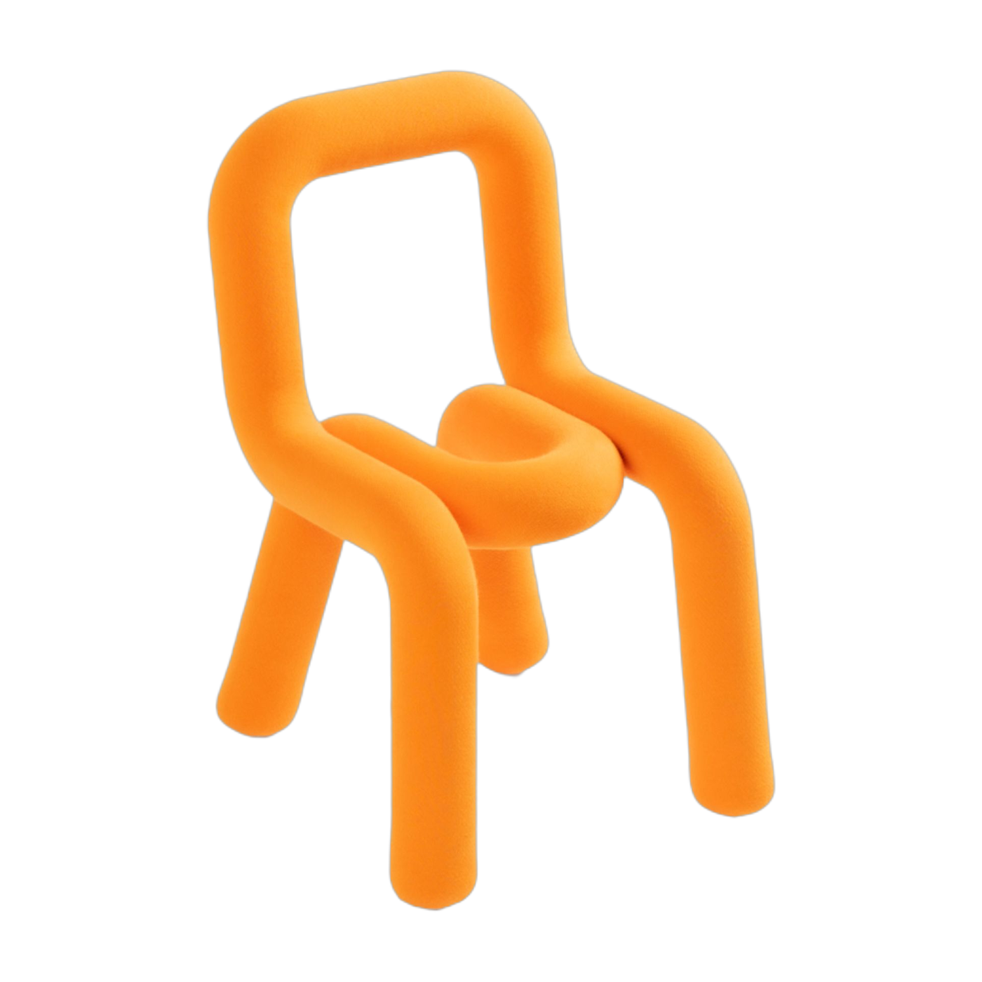 Chaise pour enfant en coton orange Mini Bold - Moustache