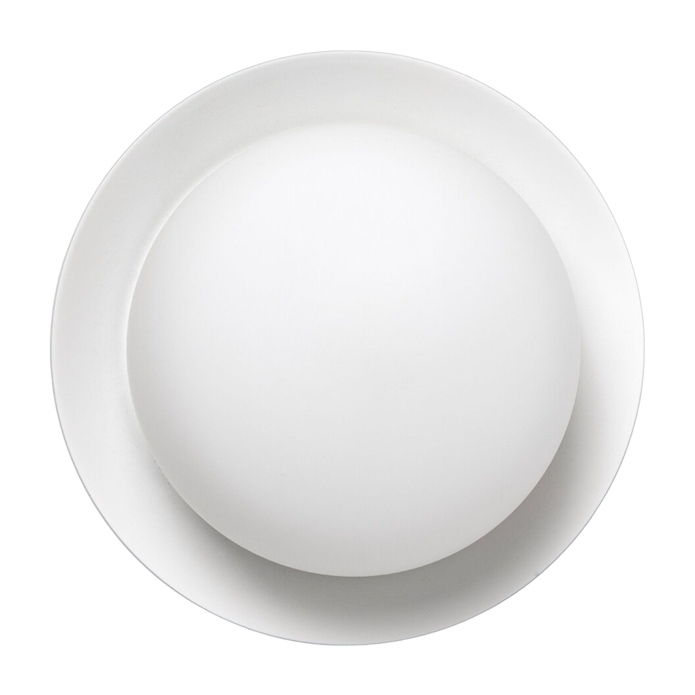 White glass wall sconce 12 cm May - Faro Barcelona