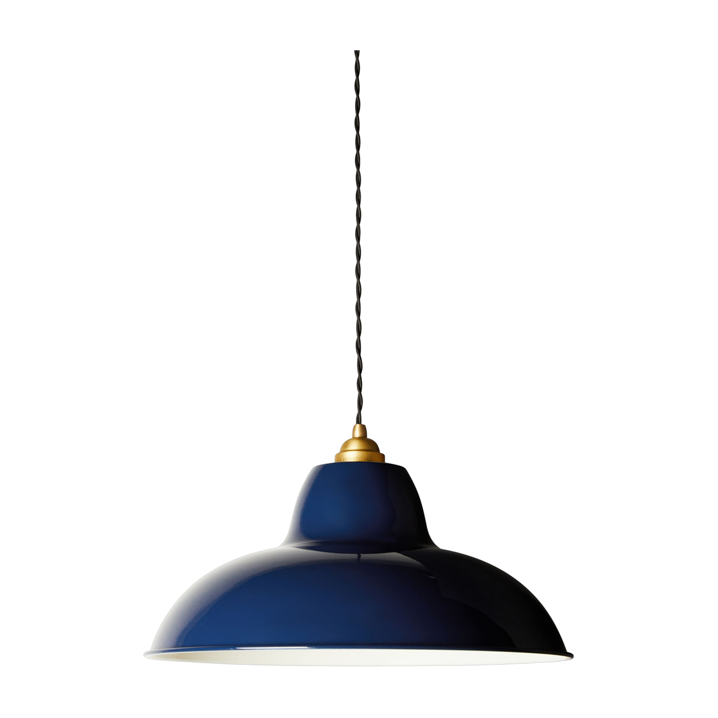 Suspension en laiton et acier bleu Original 1227 Midi Wide - Anglepoise