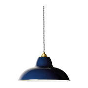Lampada a sospensione in ottone e acciaio blu Original 1227 Midi Wide - Anglepoise