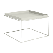 Grey metal square coffee table 60 x 60 x 39 cm Tray - HAY