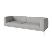 3-seater modular sofa in bouclé fabric gris clair paza Caisa - Bolia