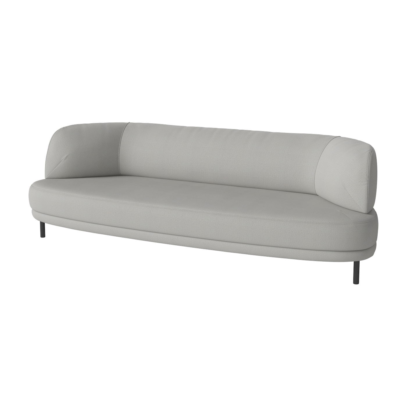 3-Sitzer-Sofa aus Bouclé-Stoff gris clair ascot Grace -. Bolia