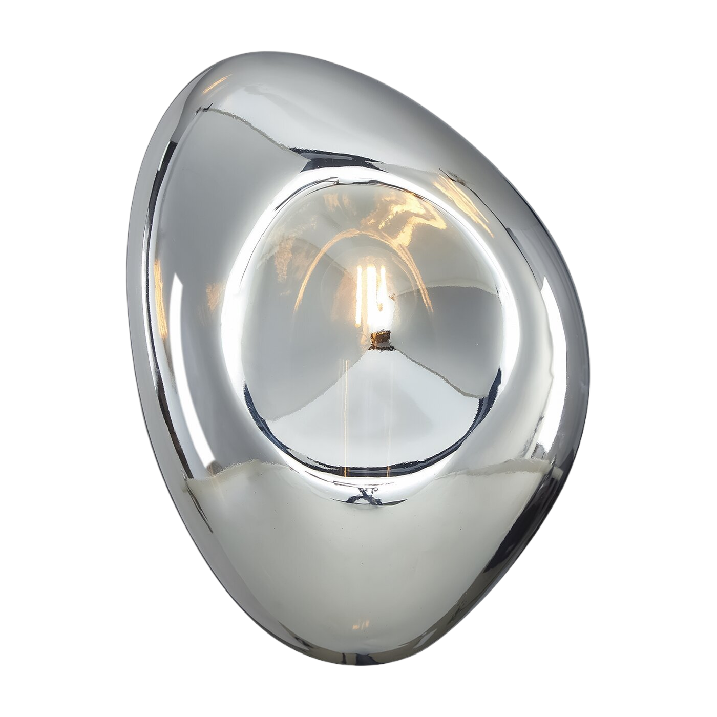 Glass and silver metal wall sconce 27. 5x20. 8cm Mabell - Maytoni