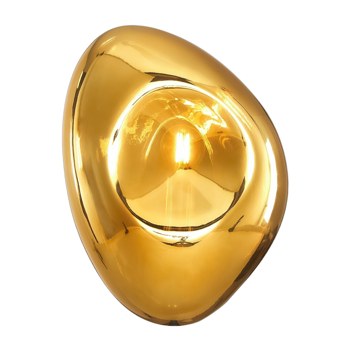 Lámpara de pared de vidrio y metal dorado 27,5 x 20,8 cm Mabell - Maytoni