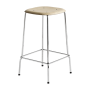 Stool oak and steel veneer 65 cm Soft Edge 80 - Hay