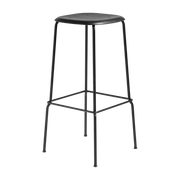 Polypropylene and black steel stool 75 cm Soft Edge 85 - Hay