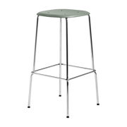 Stool steel and polypropylene dusty green 75 cm Soft Edge 85 - Hay