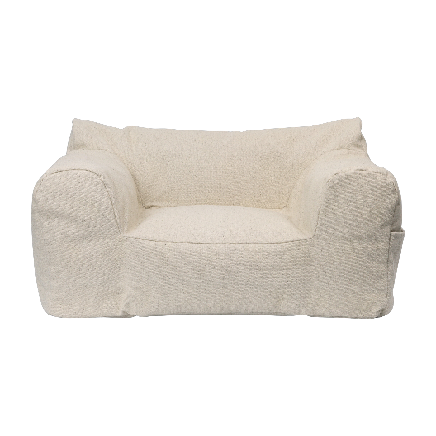 Billow off-white organic cotton children's storage armchair - Ferm Living
