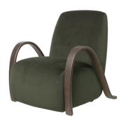 Fauteuil en velours riche pin Buur - Ferm Living