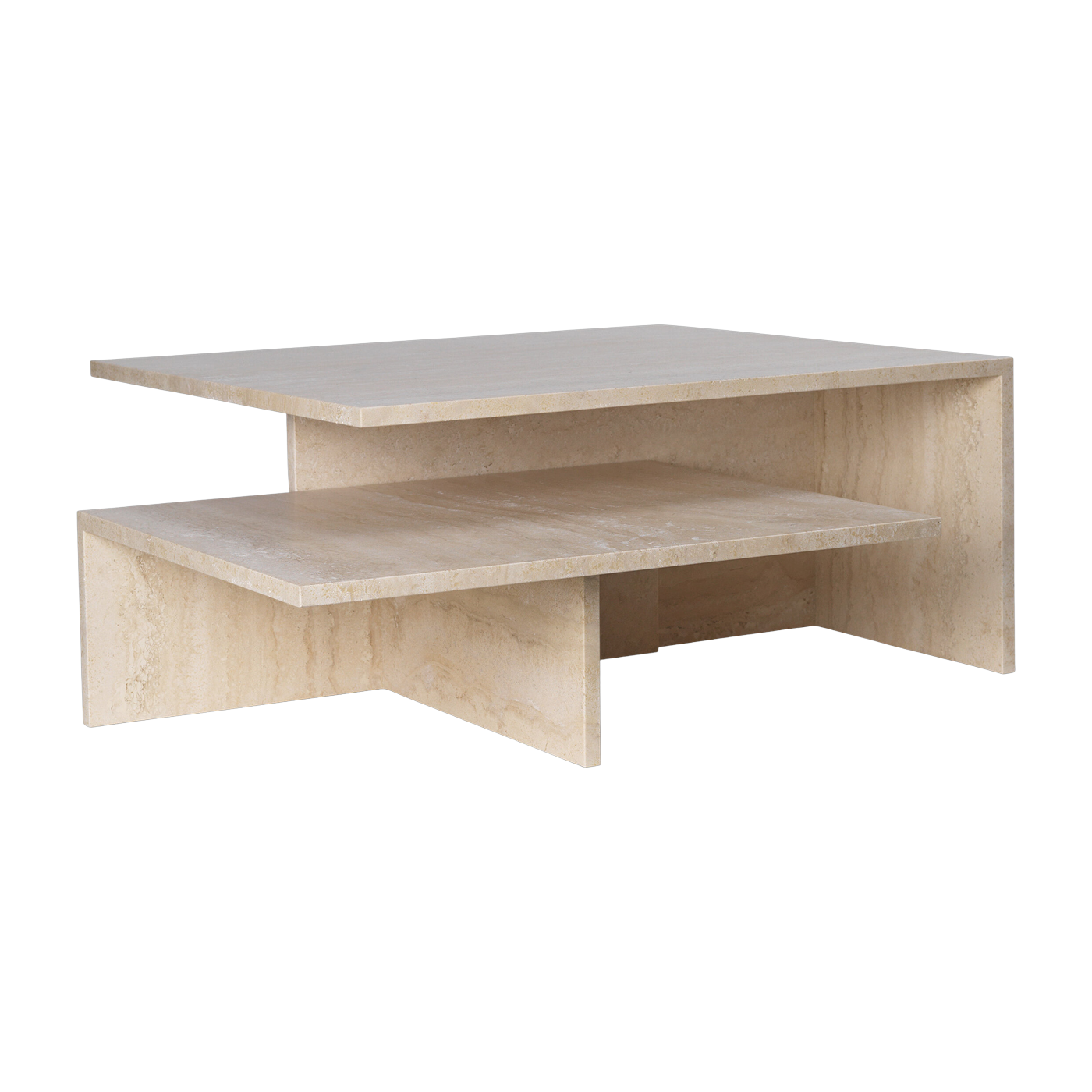 Mesas de centro nido de travertino cashmere Distinct - Ferm Living