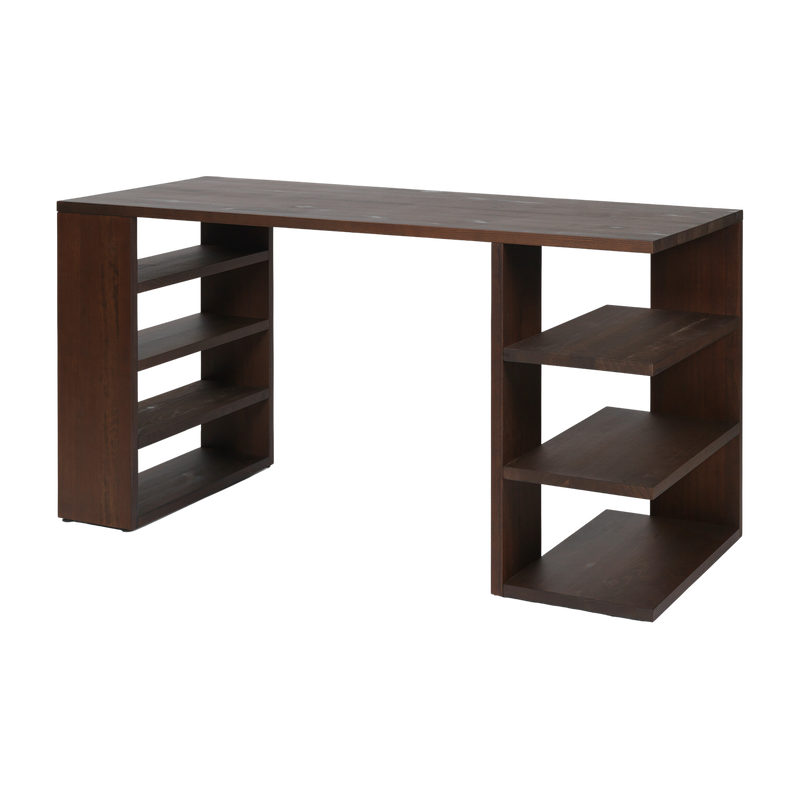Bureau in legno di pino marrone scuro 137 x 65 cm Edre - Ferm Living