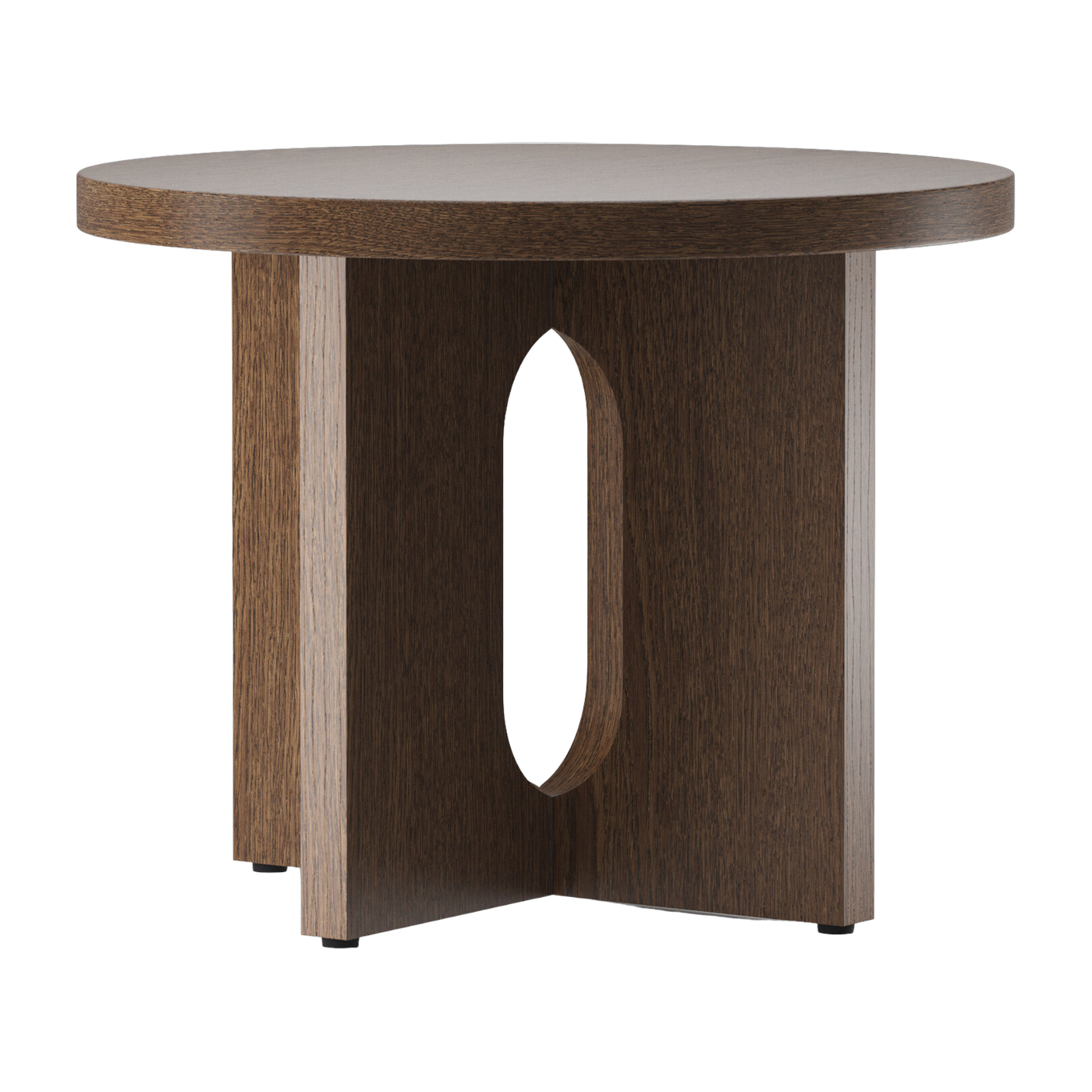 Mesa auxiliar de roble macizo teñido oscuro 40 x 50 cm Androgyne - Audo