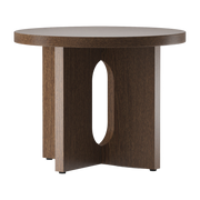 Dark stained solid oak side table 40 x 50 cm Androgyne - Audo
