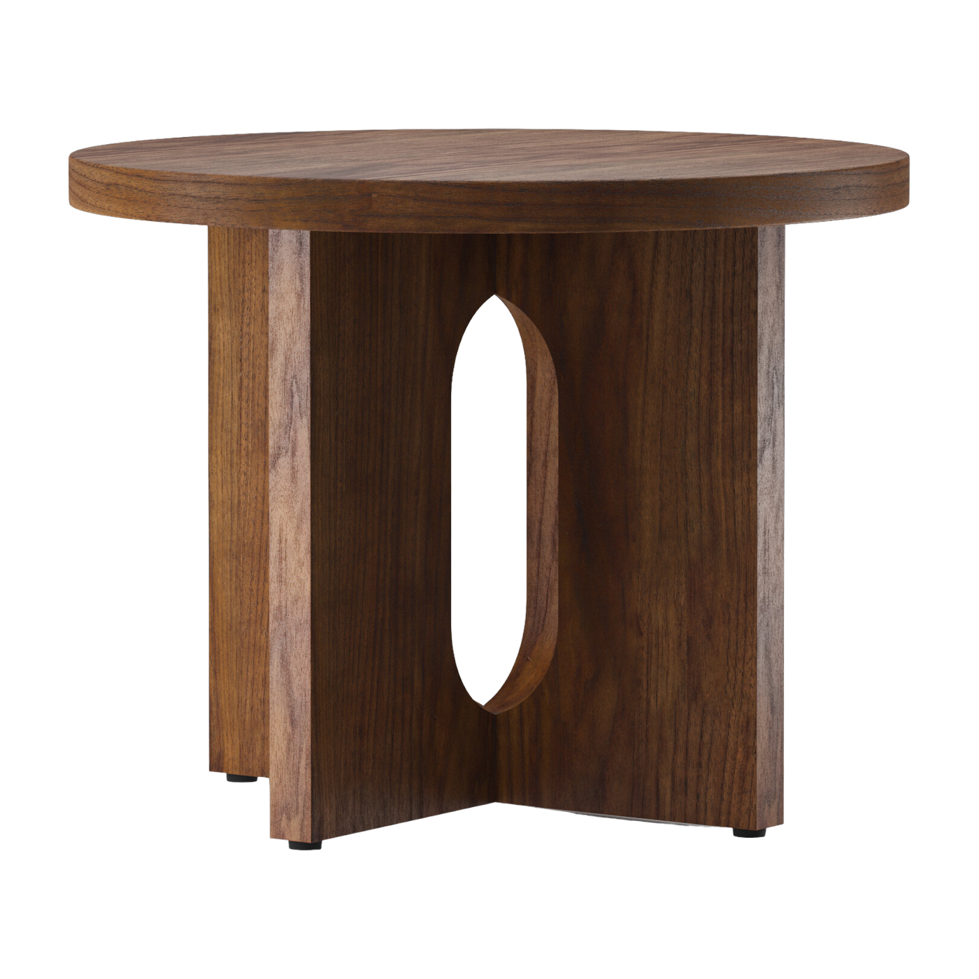 Walnut side table 40 x 50 cm Androgyne - Audo