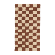 Rust and warm sand organic cotton washable rug 150 x 90 cm Mara - Ferm Living