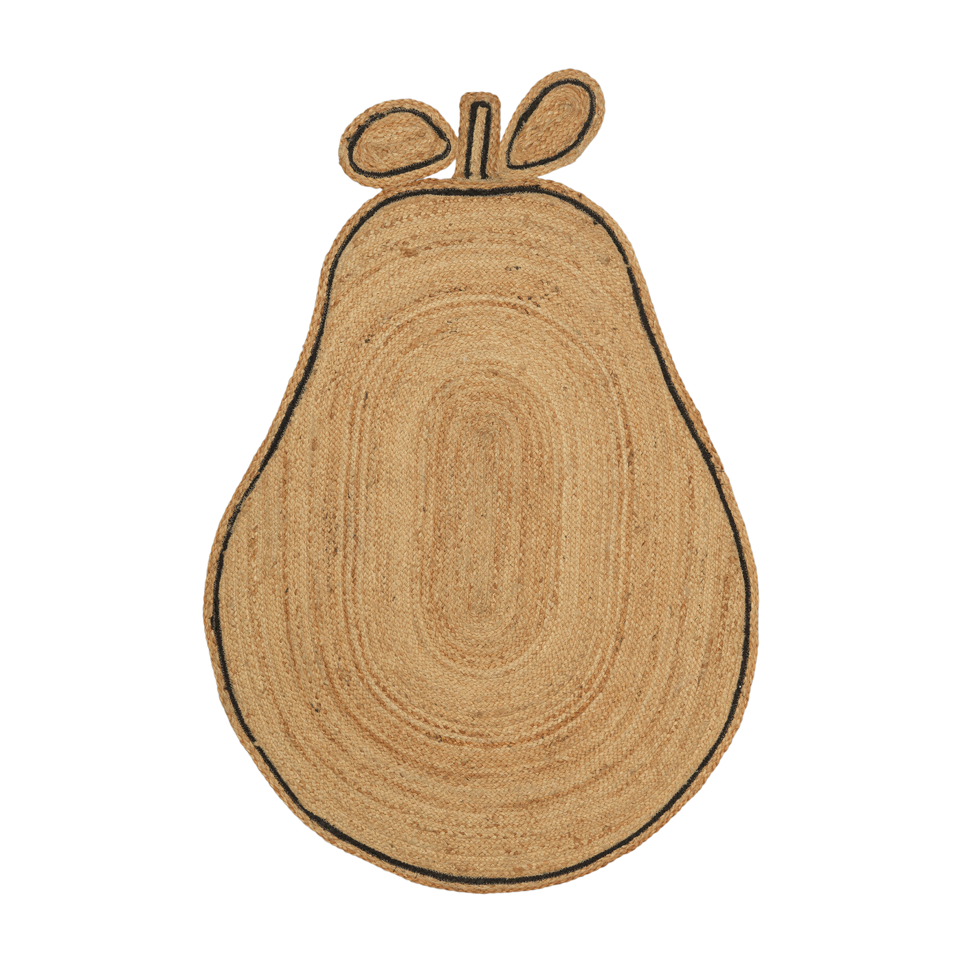 Tappeto in juta naturale intrecciata 140 x 95 cm Pear - Ferm Living