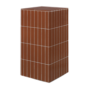 Pillar - Tavolino in cemento marrone 32 x 64 cm Ferm Living