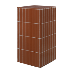 Pillar - Tavolino in cemento marrone 32 x 64 cm Ferm Living