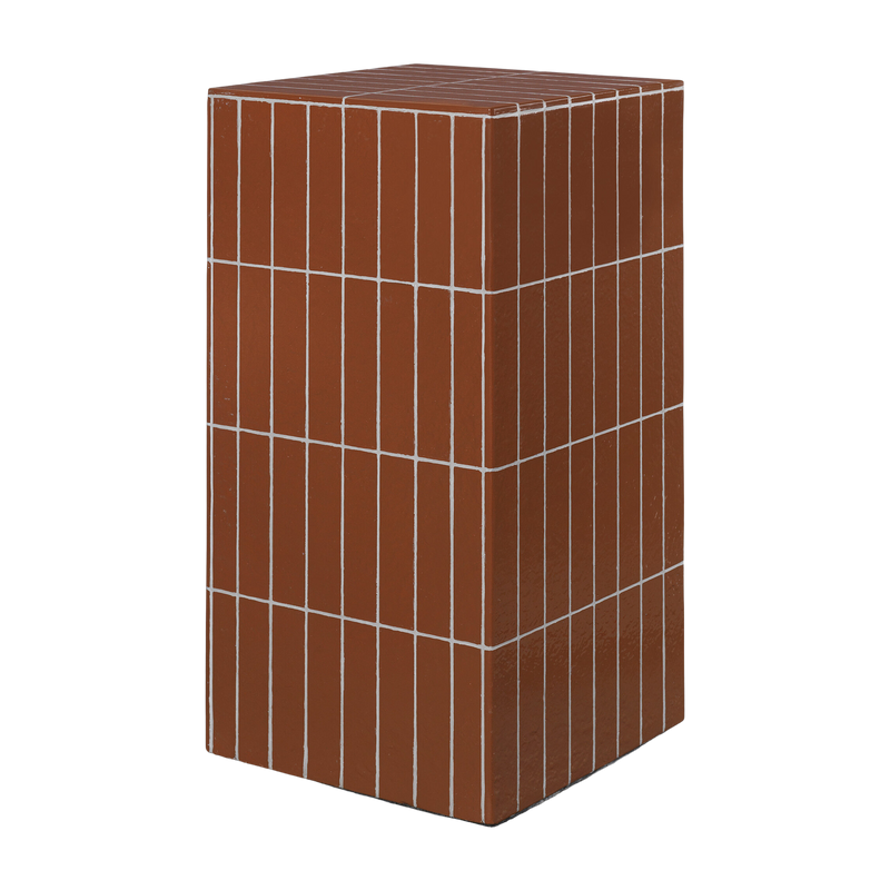 Table d'appoint en béton marron 32 x 64 cm Pillar - Ferm Living